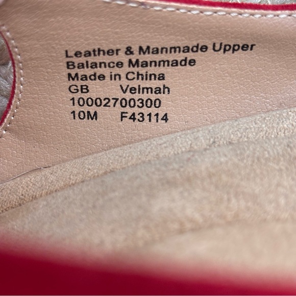 Gianni Bernini Velmah Red Suede Patent Leather Ankle Strap Mary Jane Heels 10M - Picture 12 of 12